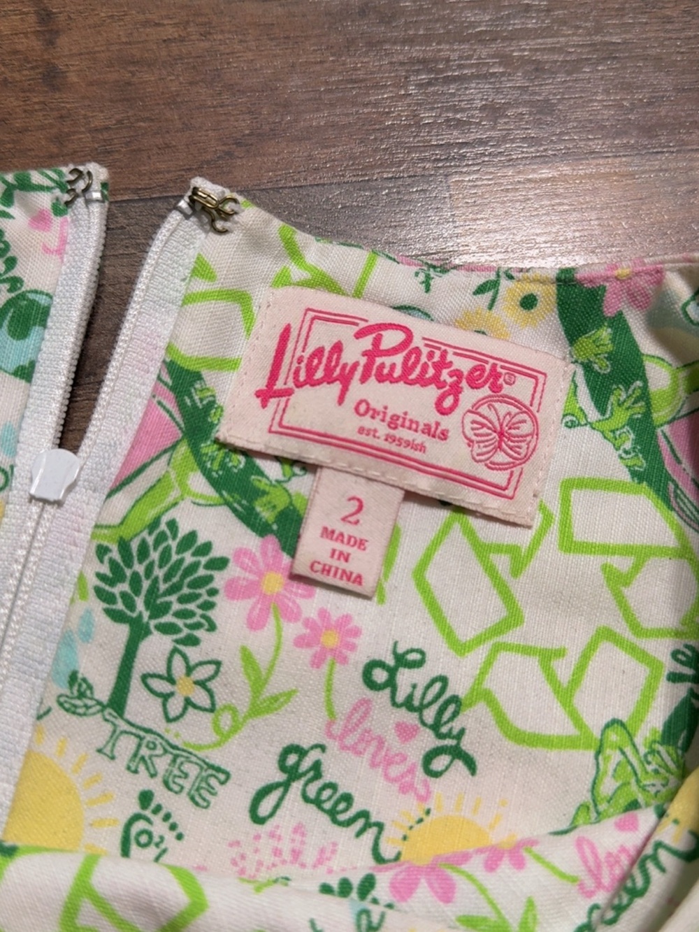 Vintage Lily Pulitzer Shift Dress sz 2 - Picture 5 of 6